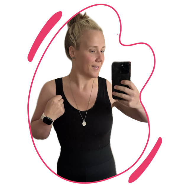 Linda macht ein Selfie von sich nach. Sie hatte Erfolg mit der Therapie und hat viel an Gewischt verloren.