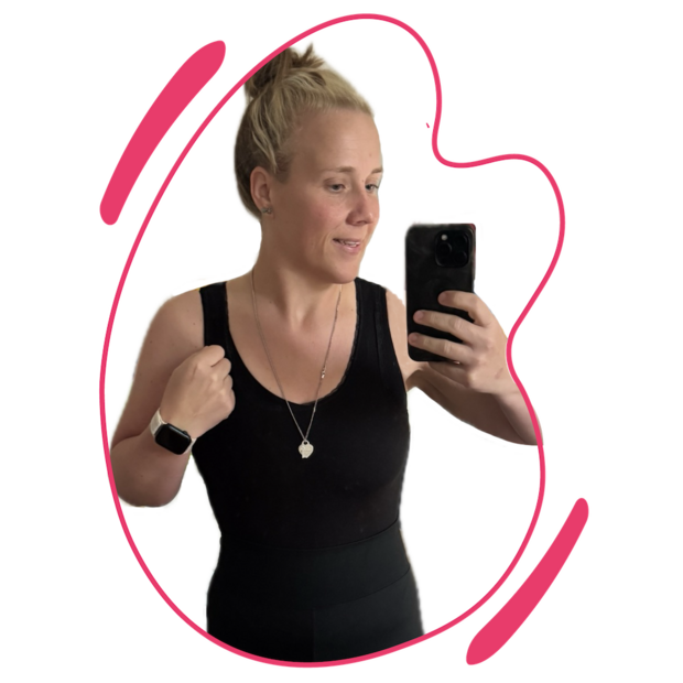 Linda macht ein Selfie von sich nach. Sie hatte Erfolg mit der Therapie und hat viel an Gewischt verloren.